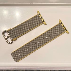 Apple Watch Band - 38/40 MM Yellow Gray & Rose Gold - Buckle Woven Nylon